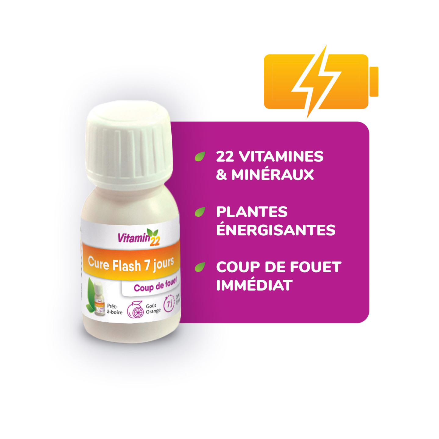 Programme Vitaminé Homme contient Cure Flash + Specific Homme