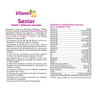 Programme Vitaminé Senior - Cure Flash + Senior
