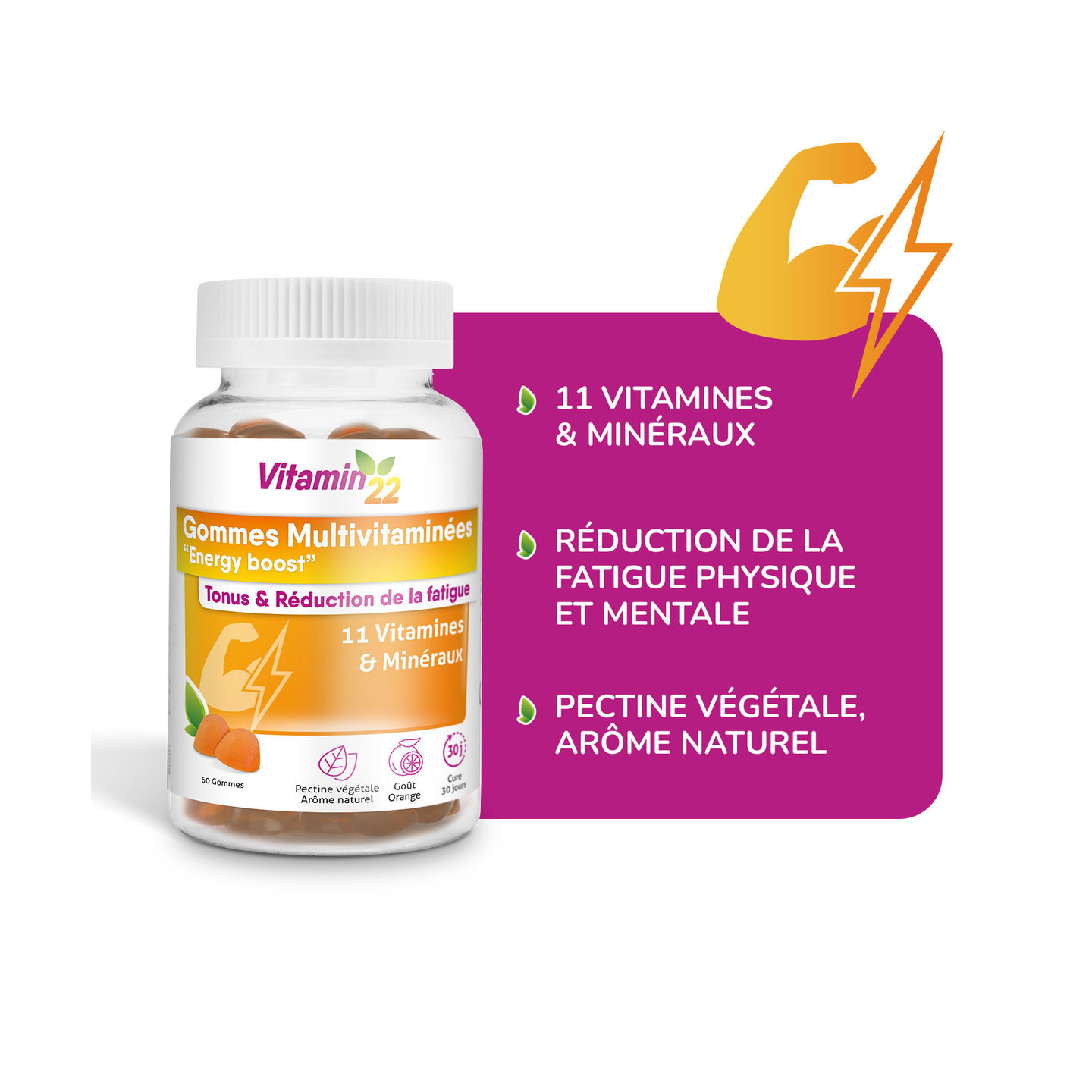 GOMMES MULTIVITAMINÉES "Energy boost"