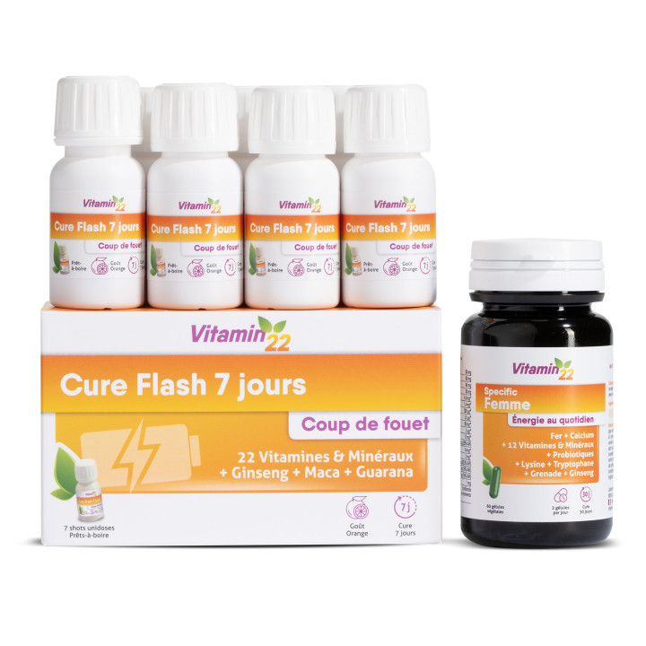Programme Vitaminé Femme contient Cure Flash + Specific Femme