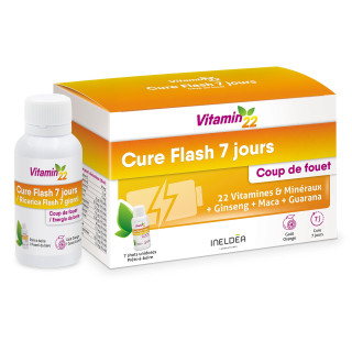 VITAMIN'22 Cure flash - 7 jours pour se booster - Goût Orange. VITAMIN'22 Cure flash - 7 jours pour se booster - Goût Orange.