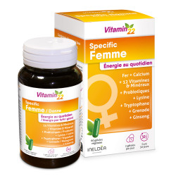 VITAMIN'22 Specific Femme - Action fortifiante et Anti-fatigue - 30j
