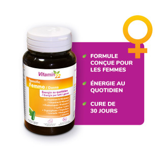 VITAMIN'22 Specific Femme - Action fortifiante et Anti-fatigue - 30j
