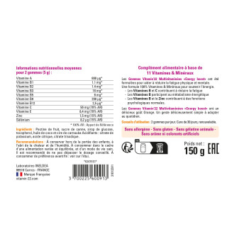 GOMMES MULTIVITAMINÉES "Energy boost"