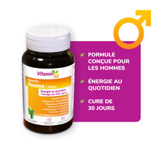 VITAMIN'22 Specific Homme - Action fortifiante et Anti-fatigue - 30j