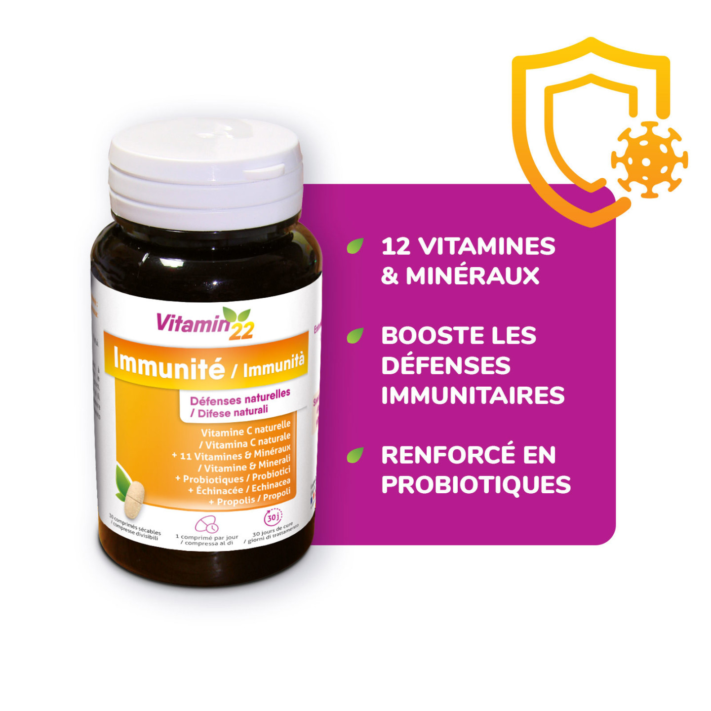VITAMIN'22 Immunité - Soutien des défenses naturelles