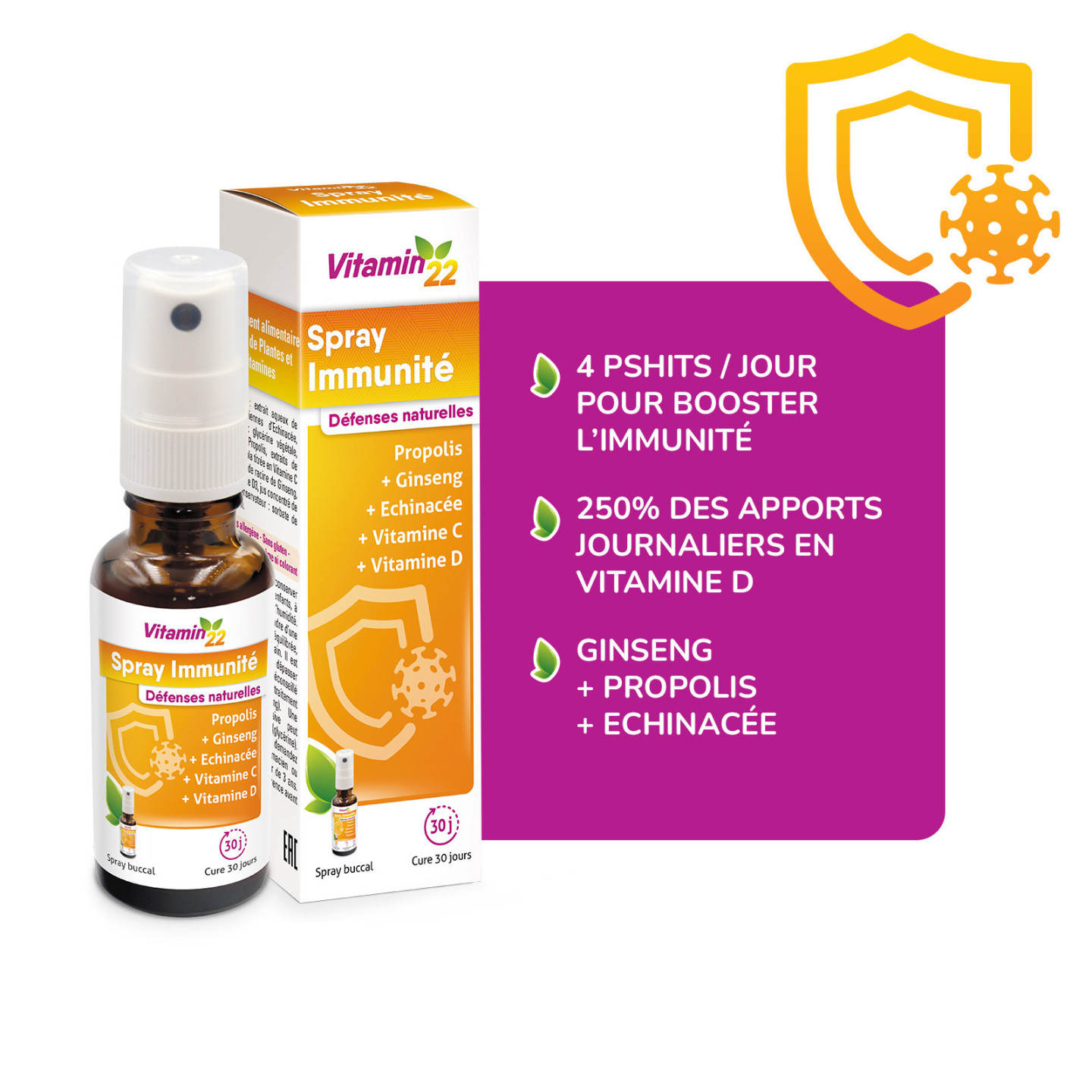 Spray Immunité - Vitamin22