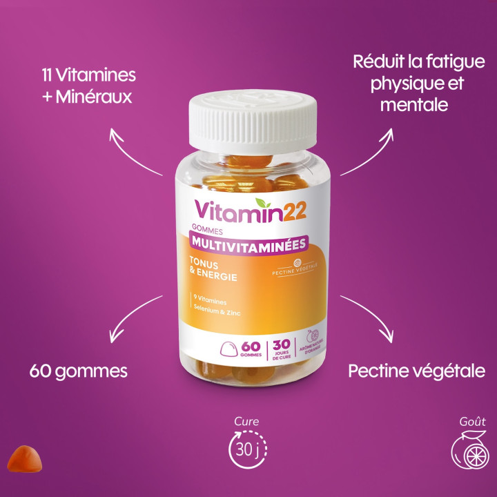 GOMMES MULTIVITAMINÉES "Energy boost"