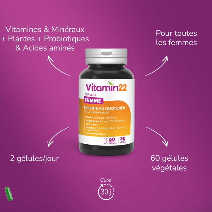 Programme Vitaminé Femme contient Cure Flash + Specific Femme
