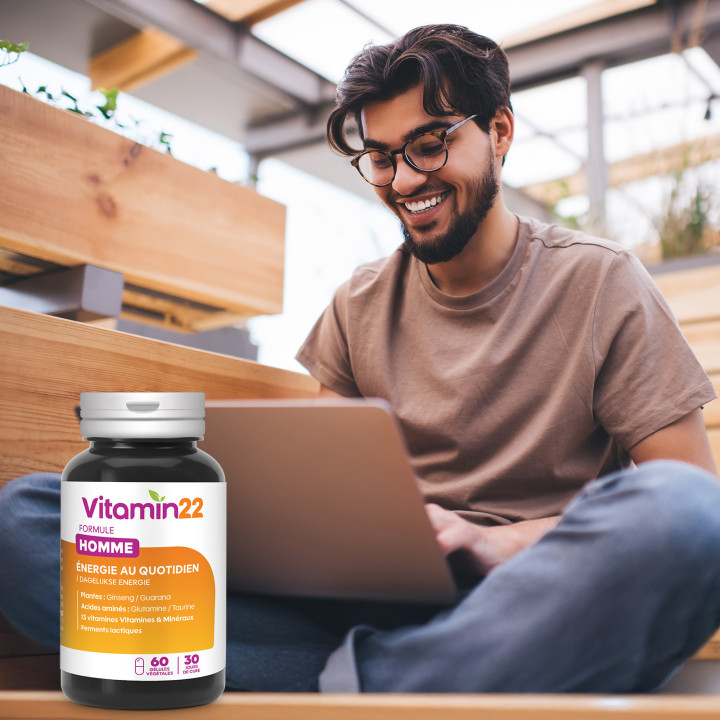 VITAMIN'22 Specific Homme - Action fortifiante et Anti-fatigue - 30j