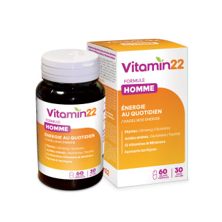 VITAMIN'22 Specific Homme - Action fortifiante et Anti-fatigue - 30j